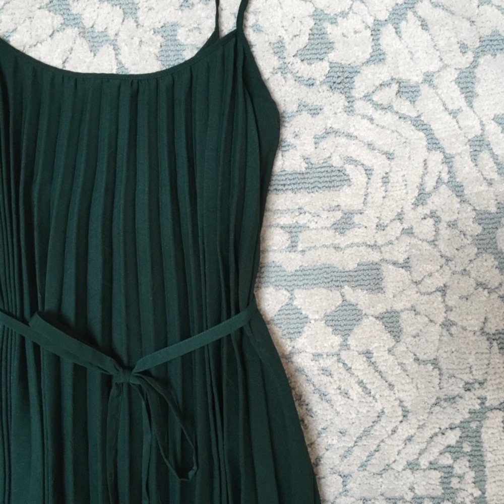 Mango Pleated Midi Dress